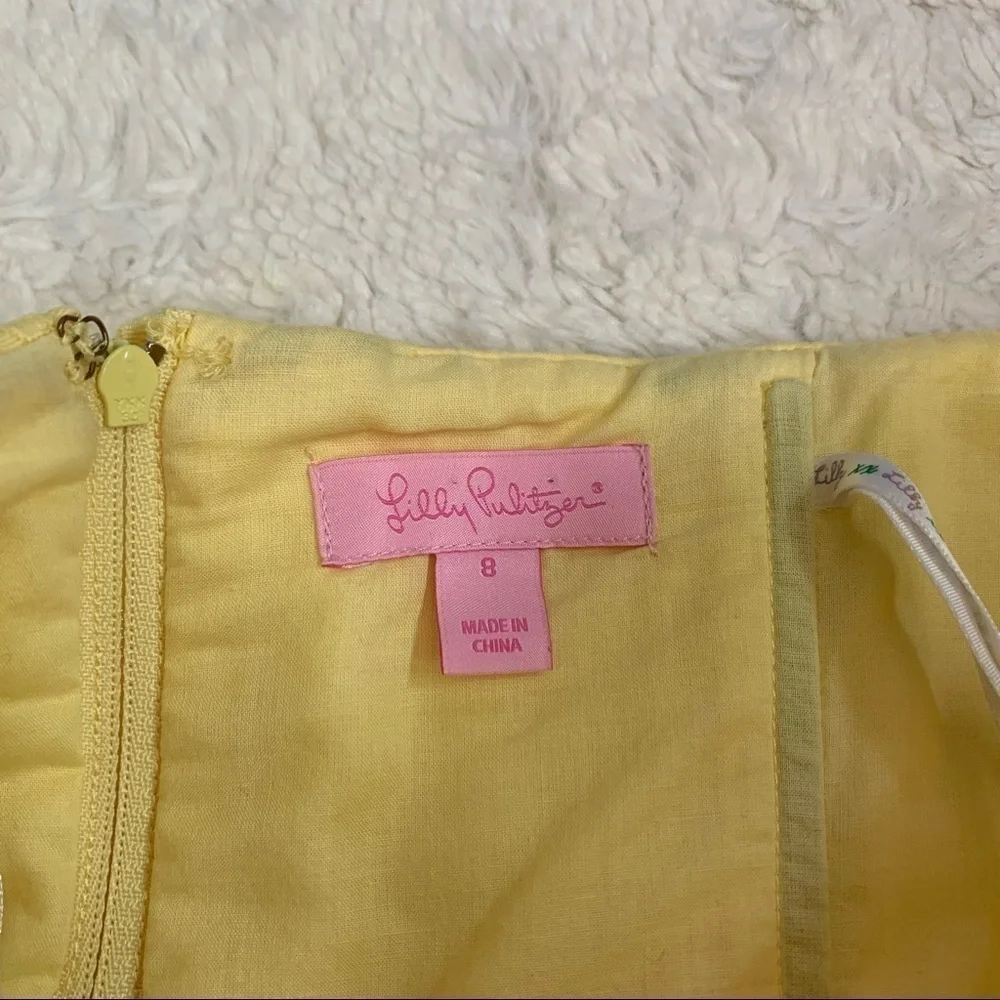 LILLY Pulitzer yellow Vanessa strapless dress - Picture 4 of 5